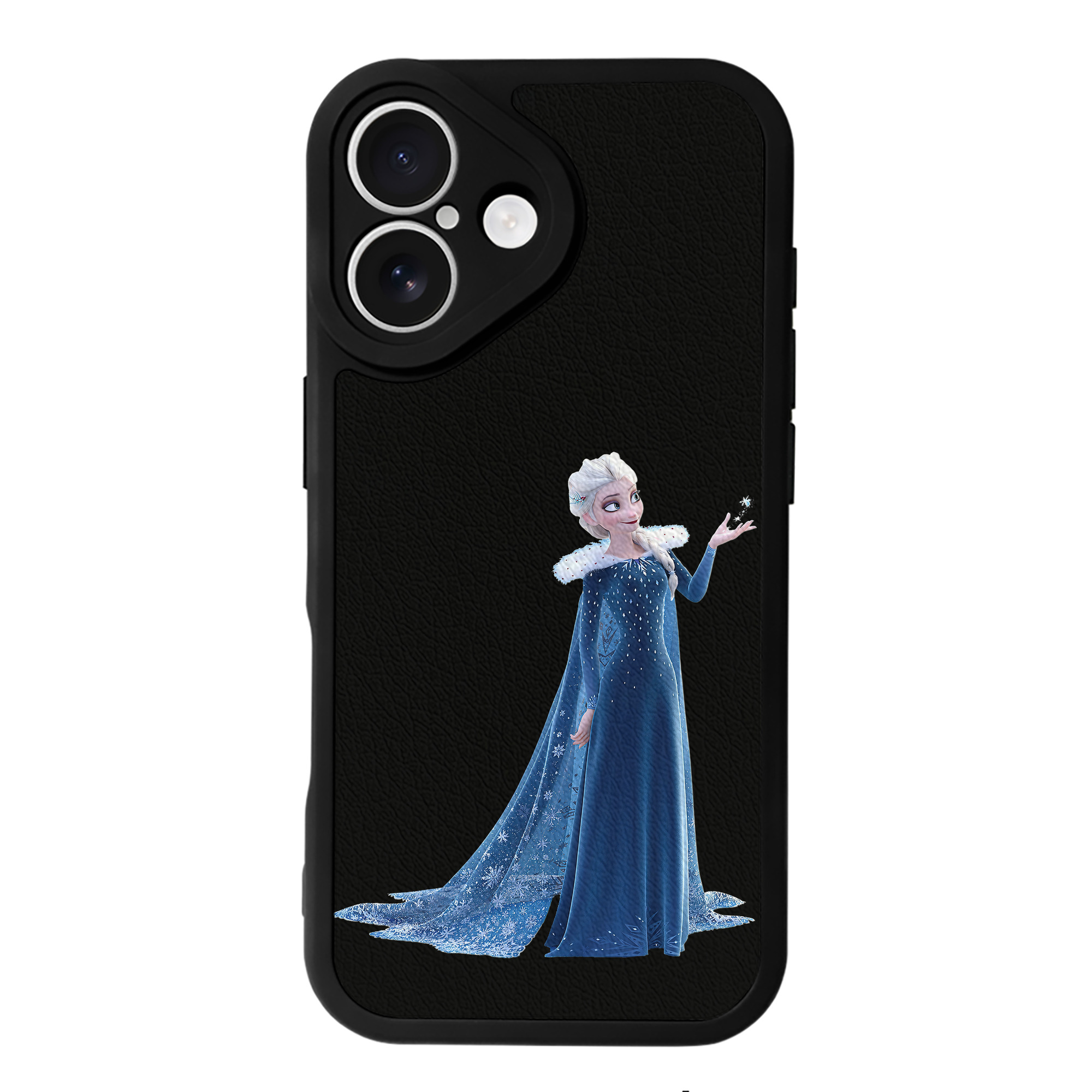 （画像用） アナと雪の女王 アンナ エルサ Frozen Anna Elsa 【iPhone 16シリーズ対応】シリコンスマホケース（レザー調） 材質：シリコン